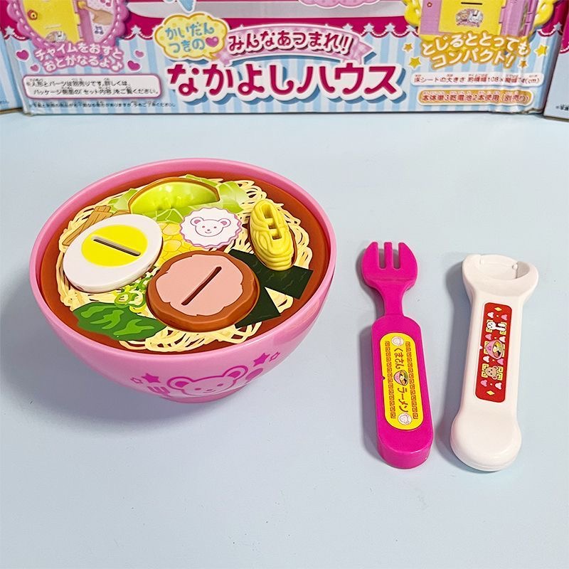 Japanese Lifestyle And Food - Simulação japonesa macarrão ramen conjunto divertido