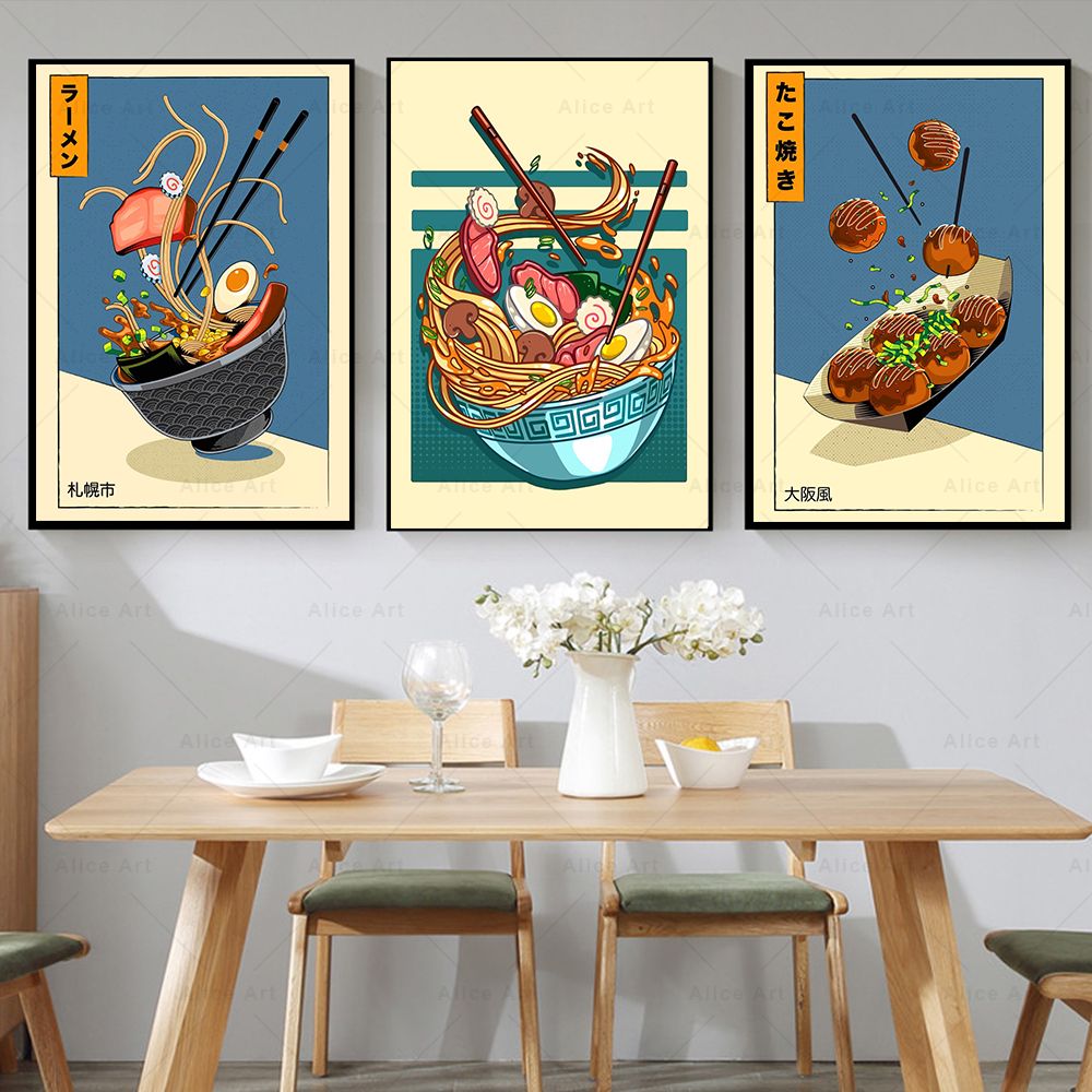 Japanese Lifestyle And Food - Estilo japonês cartaz de cozinha comida