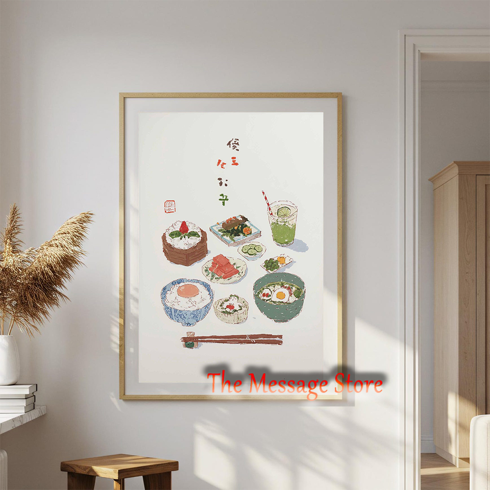 Pintura em Tela de Comida Japo - Japanese Lifestyle And Food avaliação e preço